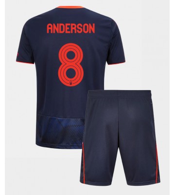 Nottingham Forest Elliot Anderson #8 Dětské Alternativní Dres 2025-26 Krátký Rukáv (+ trenýrky)